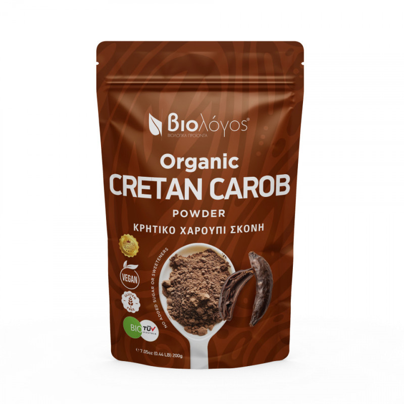 Organic Carob Powder 200g Pack Front