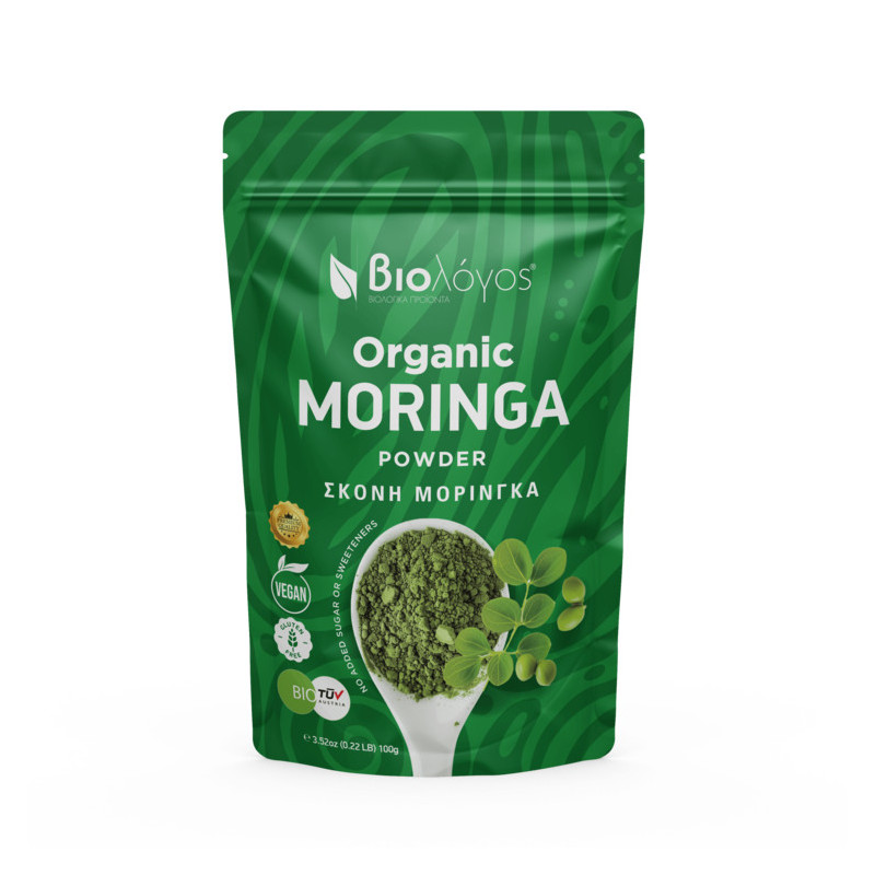 Poudre de Moringa Bio 100g Paquet Avant