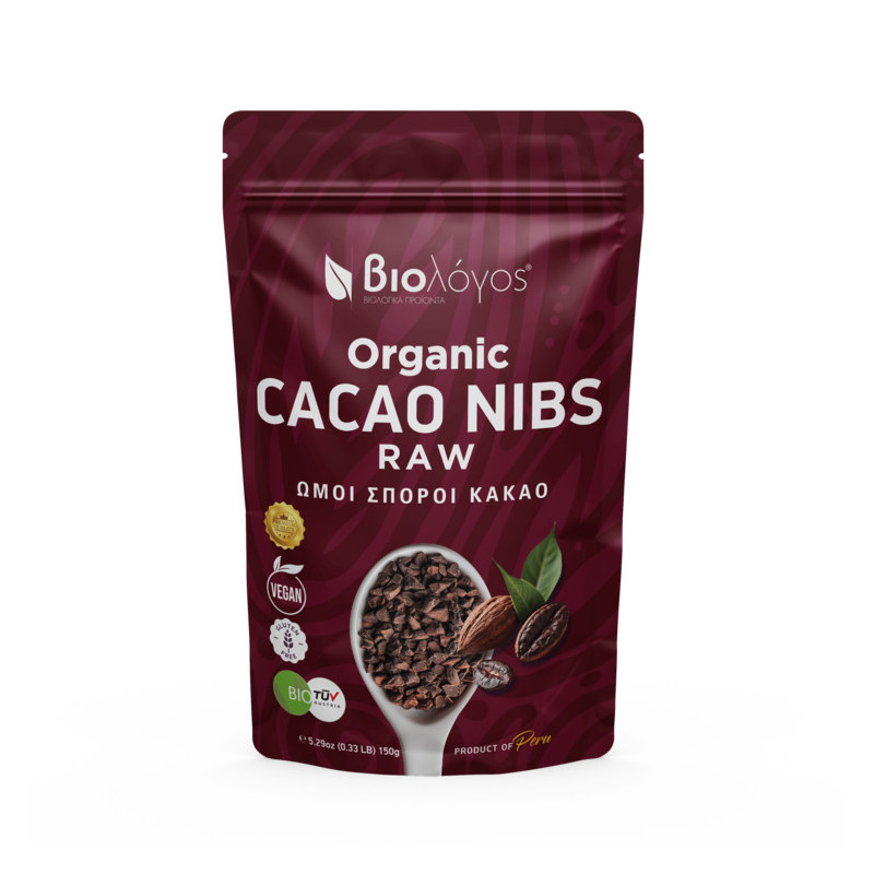 Éclats de Fèves de Cacao Bio 150g Paquet Avant