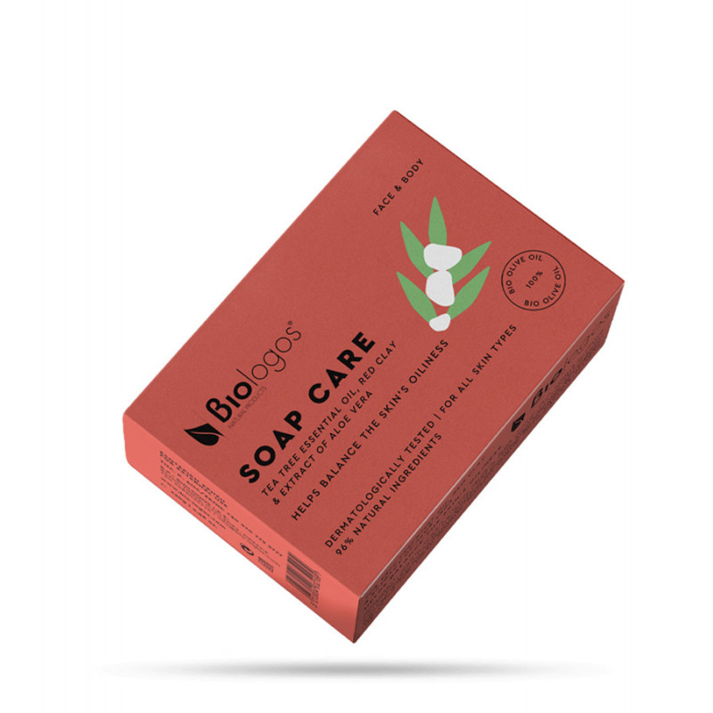 Soap with Tea Tree, Red Clay & Aloe Vera Extract 130g Soap with Tea Tree, Red Clay & Aloe Vera Extract 130g