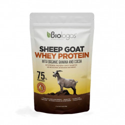 Sheep Goat Whey Protein With Organic Banana & Cacao 75% - 500g, pack front