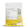 Sheep Goat Whey Protein Banana Cacao 75% 500g back of pack with nutritional values mygreekfarm