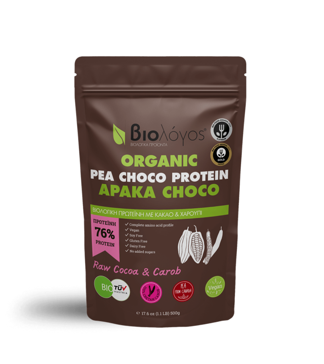 Organic Pea Choco Protein Pack Front